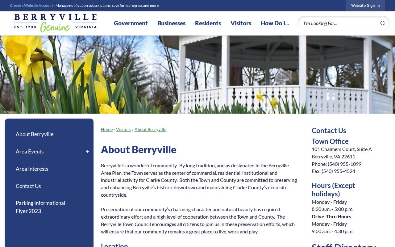 Berryville Clarke County criminal history and town context
